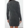 Women Fashion Stylish Mini Length Crew Neck Regular Length Knitted Woolen Dress
