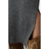 Women Fashion Stylish Maxi Length Crew Neck Regular Knitwear Soft Texture Slit Detailed Vest Dress