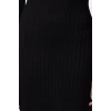 Women Fashion Stylish Midi Length Crew Neck Regular Dark Knitwear A-Line Form Fit Dress