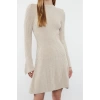 Women Fashion Stylish Mini Length Crew Neck Regular Knitwear A-Line Form Fit Dress