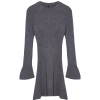 Women Fashion Stylish Mini Length Crew Neck Regular Knitwear A-Line Form Fit Dress
