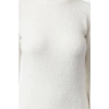 Women Fashion Stylish Midi Length Crew Neck Regular Knitwear Boucle Dress