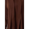 Women Fashion Stylish Mini Length Crew Neck Regular Knitted Dress-Cardigan
