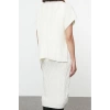 Women Fashion Stylish Regular Length Stand Collar Regular Knitwear Soft Texture Sweater-Dress Set