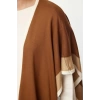 Kadın Moda Şık Regular Boy Bisiklet Yaka Regular Triko Basic Atkılı Elbise