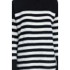 Women Fashion Stylish Midi Length Crew Neck Regular Striped Knitwear Soft Texture Dress