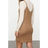 Women Fashion Stylish Mini Length Pool Neck Regular Knitwear Soft Textured Strappy Dress