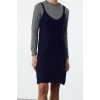 Women Fashion Stylish Mini Length Pool Neck Regular Knitwear Soft Textured Strappy Dress