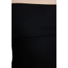 Women Fashion Midi Length Carmen Collar Slim Black 001 Striped Fitted Body Fitting Elastic Knitted Dress