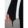 Kadın Moda Şık Maxi Boy Kayık Yaka Slim Düz Vücuda Oturan Eteği Volanlı Esnek Örme Elbise