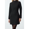 Women Fashion Stylish Mini Length Stand Collar Regular A Cut Pocket Detailed Woven Dress