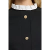 Women Fashion Stylish Mini Length Stand Collar Regular A Cut Button Detailed Woven Dress