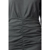 Womens Fashion Stylish Mini Length V Neck Regular Body-hugging Drape Detailed Woven Dress