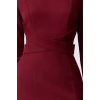 Women Fashion Stylish Midi Length V Neck Regular Bodycon Woven Dress