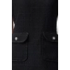 Women Fashion Stylish Mini Length Crew Neck Regular A Cut Pocket Detailed Woven Dress