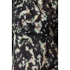 Women Fashion Stylish Midi Length Double Breasted Regular Abstract Patterned A Cut Cowl Neck Woven Dress