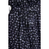 Womens Mini Length Crew Neck Regular Floral Patterned Skirt Opening at Waist Lined Woven Chiffon Dress