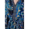 Women Fashion Stylish Mini Length V Neck Regular Floral Woven Dress