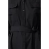 Womens Fashion Stylish Mini Length Shirt Collar Regular Pocket and Gather Detailed Woven Shirt Dress