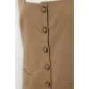 Women Fashion Stylish Mini Length Square Collar Regular Polyviscon Fabric Lined Woven Jacket Dress