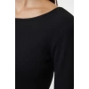 Kadın Moda Midi Boy Havuz Yaka Slim Sırt Dekolteli Fitted Vücuda Oturan Fitilli Esnek Örme Elbise