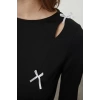 Women Fashion Mini Length Crew Neck Slim Plain Bow Detail Bodycone Fitted Flexible Knit Dress