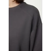 Women Fashion Stylish Mini Length Crew Neck Relaxed Plain Comfortable Cut Knitted Dress