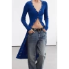 Women Fashion Stylish Midi Length V Neck Slim Limited Edition Knitwear Bodycone Dress