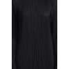 Women Fashion Stylish Mini Length Boat Neck Regular Plain Pleated Lined Shift Knit Dress
