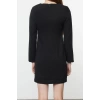 Kadın Moda Şık Mini Boy Kare Yaka Regular Tüvit Dokuma Ceket Elbise