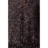 Women Fashion Stylish Mini Length Stand Collar Regular Leopard Patterned Plain Pattern Lined Chiffon Woven Winter Dress