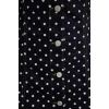 Kadın Moda Şık Mini Boy Gömlek Yaka Denim Puantiyeli Elbise