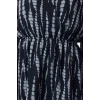 Womens Mini Length Double Breasted Regular Abstract Pattern Collar Skater Waist Open Lined Chiffon Woven Dress