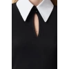 Women Fashion Stylish Mini Length Shirt Collar Regular Fitted Body-Sit Collar Detailed Woven Dress