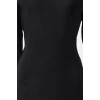 Women Fashion Stylish Midi Length Stand Collar Regular Padded Shoulder Detailed Fitted Body-Sit Woven Dress
