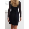 Women Fashion Stylish Mini Length Square Neck Regular Limited Edition Belted Strappy Vest Woven Dress