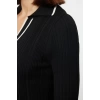 Women Fashion Stylish Midi Length Polo Neck Slim Stone Color Block Knitwear Premium Yarn Special Yarn Dress
