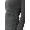 Women Fashion Stylish Mini Length Boat Neck Fitted Plain Gather Drape Detail Bodycone Knitted Dress