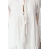 Women Fashion Stylish Midi Length Crew Neck Regular Comfortable Pattern Bow Woven Dress