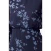 Women Fashion Stylish Midi Length Stand Collar Regular Floral A Cut Woven Winter Dress