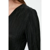 Women Fashion Stylish Midi Length Double Breasted Regular Pleated Lined Wrap Flexible Knitted Dress