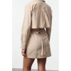 Women Fashion Stylish Mini Length Shirt Collar Regular A Cut Pocket Detailed Woven Dress