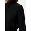 Women Fashion Stylish Mini Length Polo Neck Slim Elastic Waist Knitted Dress