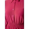 Women Fashion Stylish Mini Length Polo Neck Slim Elastic Waist Knitted Dress