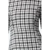 Women Fashion Stylish Mini Length Crew Neck Regular Plaid Checkered A Cut Woven Dress
