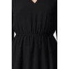 Womens Fashion Stylish Mini Length Double Breasted Regular Skirt Waist Open Lined Chiffon Woven Dress