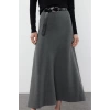 Women Fashion Style Midi Unlined Knitwear Premium Yarn Special Yarn Midi Knitwear Skirt