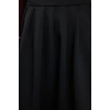 Kadın Moda Stil Midi Astarsız Örme Yüksek Bel Kloş Pili Detaylı Midi Etek