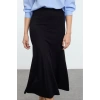 Women Fashion Style Midi Unlined Knitted Midi Stretchy Knitted Fishtail Skirt