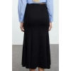 Women Fashion Style Midi Unlined Knitted Midi Stretchy Knitted Fishtail Skirt